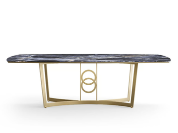 ROBERTO BARNINI - Rectangular metal table by Barnini Oseo - view 2